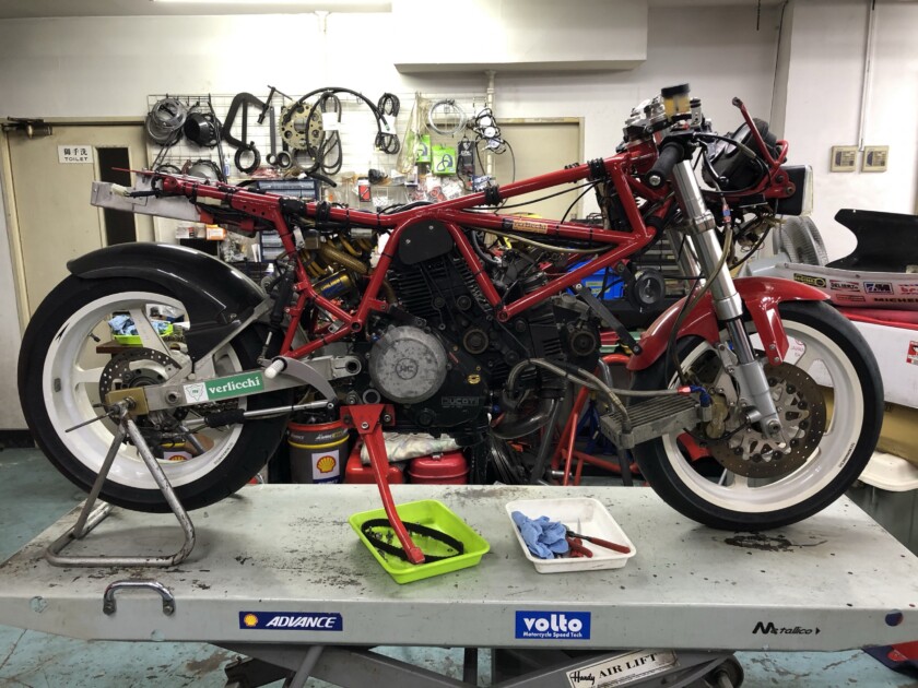Ducati 750F1 ベルリッキフレーム、フェラッチ仕様車の検証 その2
